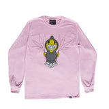 RON ENGLISH REAPER LONG SLEEVE TEE - PINK
