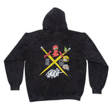 RON ENGLISH STRAWBERRY KUSH BLACK MINERAL HOODIE