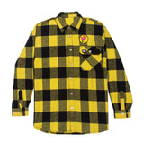 RON ENGLISH YELLOW WEED LEAF FLANNEL SHIRT
